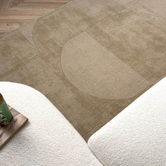 Wollen vloerkleed Twig beige|bruin - Interieur05 - 240 x 340 cm