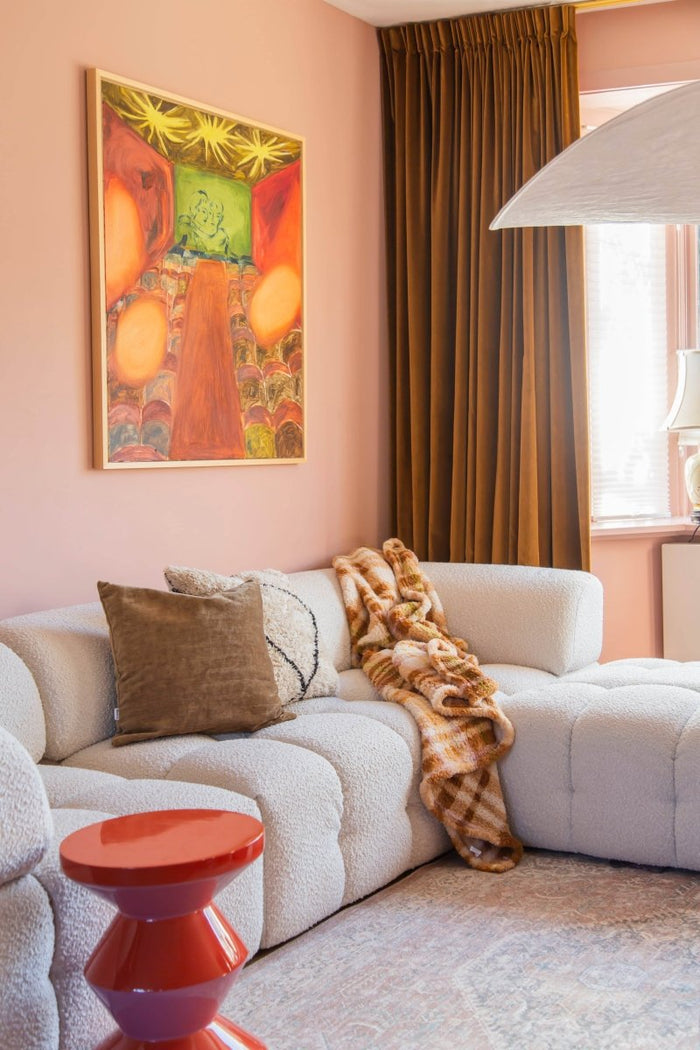 Interieur05 Vintage vloerkleed Ethel Bruin - 330 x 240 cm