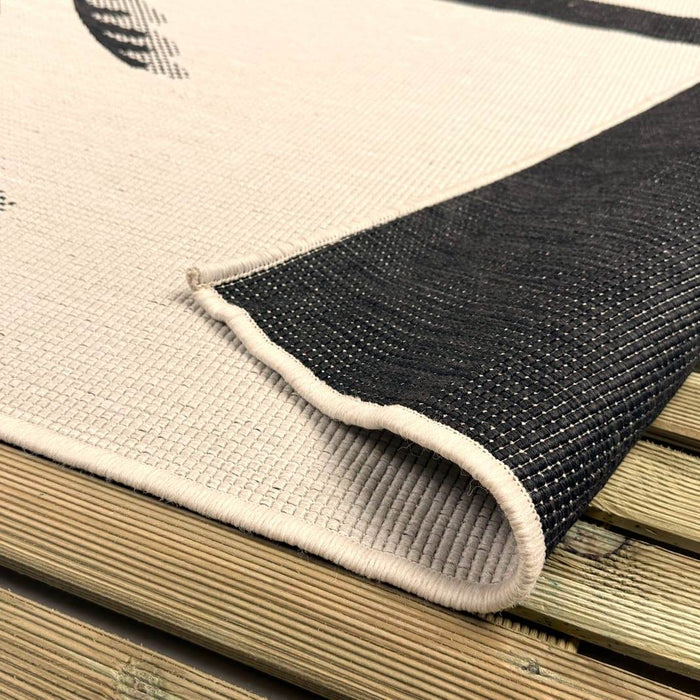 Buitenkleed Breeze zwart|wit - Interieur05 - 240 x 340 cm