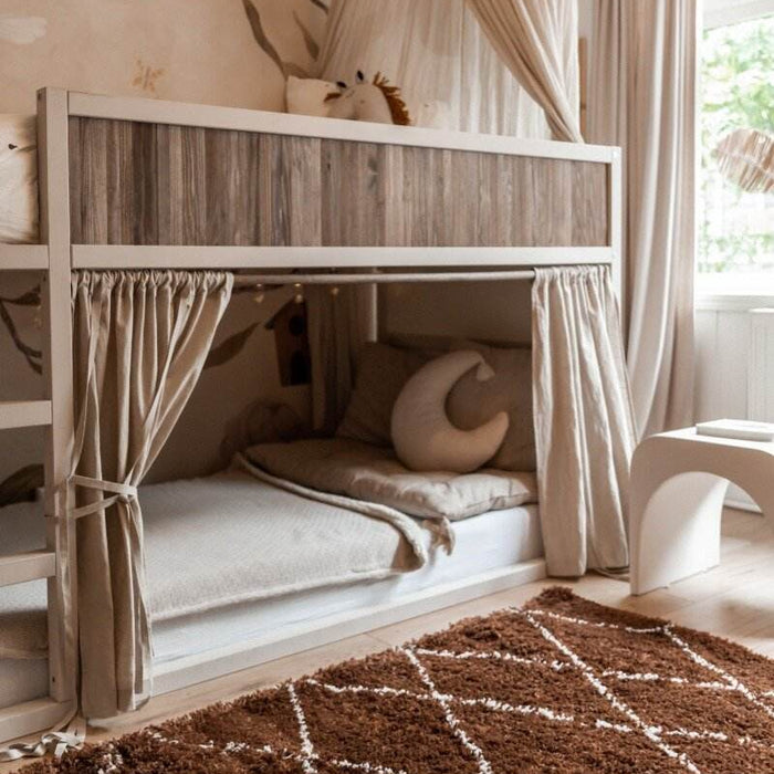 Interieur05 berber vloerkleed hoogpolig roest|cream - scandinavisch...