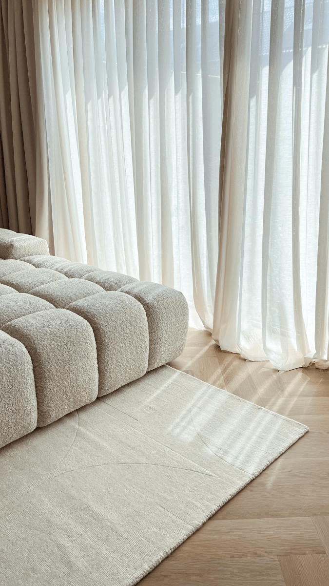 Wollen vloerkleed Twig ivoor|wit - Interieur05 - 160 x 230 cm