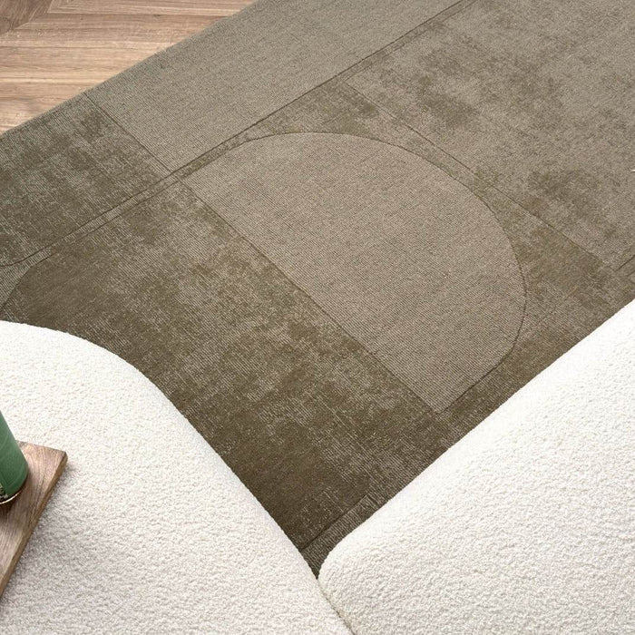 Wollen vloerkleed Twig groen - Interieur05 - 240 x 340 cm