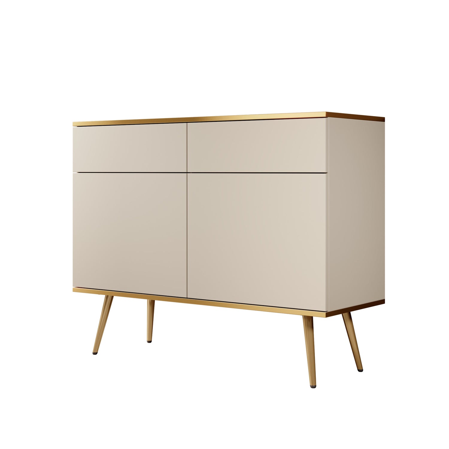 Meubella - Dressoir Orleans - Beige - 107 cm