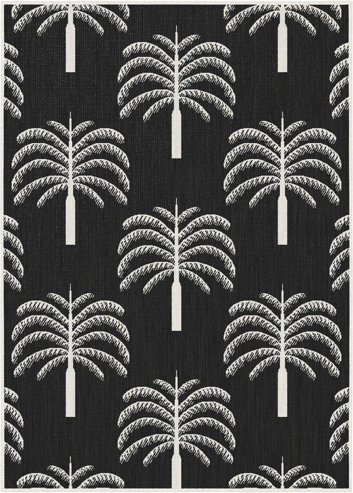 Buitenkleed Oase zwart|wit - Interieur05 - 240 x 340 cm