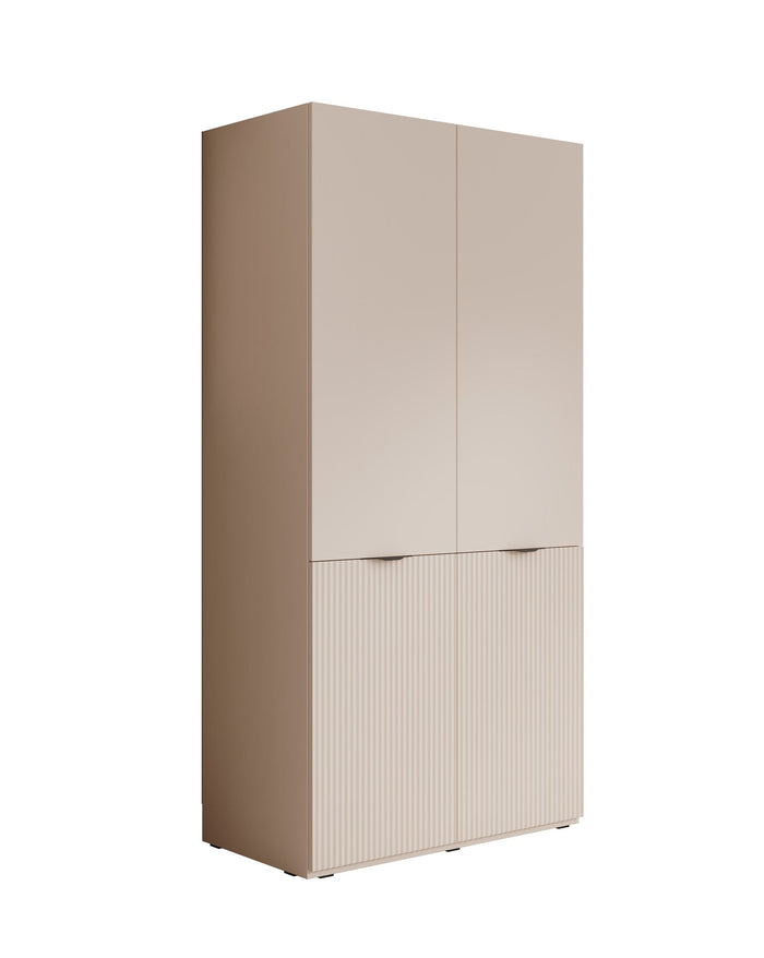 Meubella - Kledingkast Shelton - Beige - 101 cm