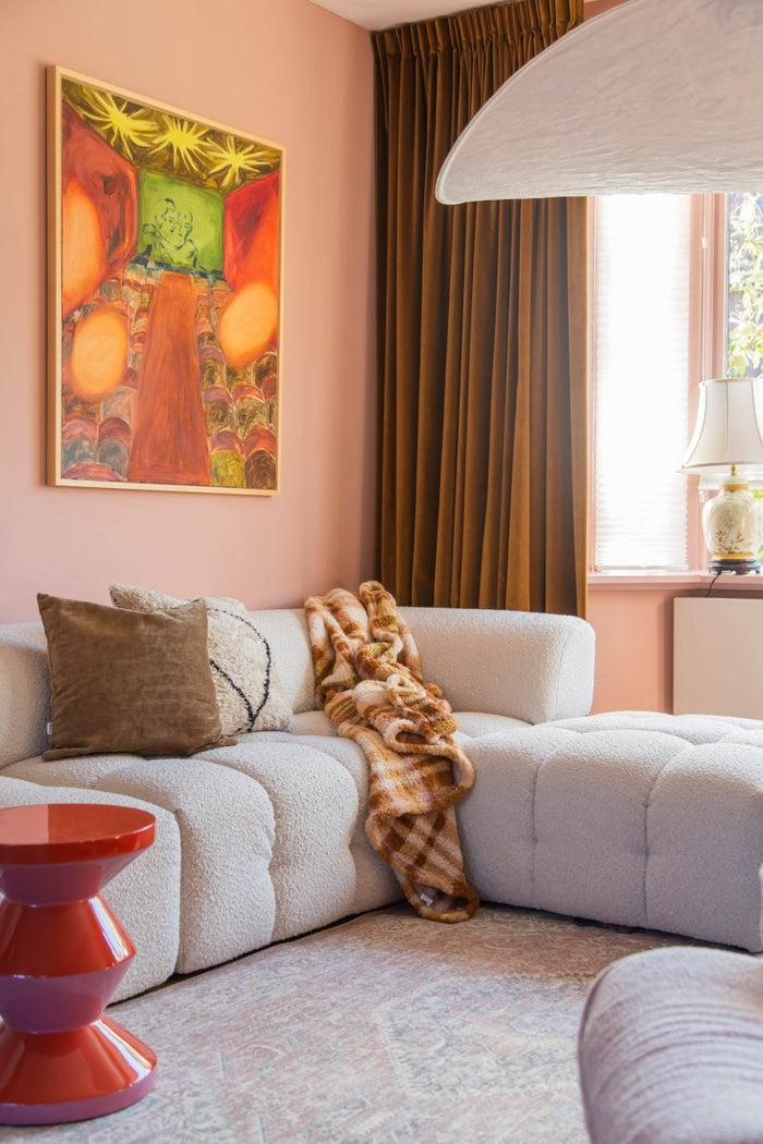 Interieur05 Vintage vloerkleed Ethel Bruin - 290 x 200 cm