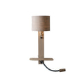 it's about RoMi Florence Wandlamp met Leeslamp - Bruin / Dark Linnen