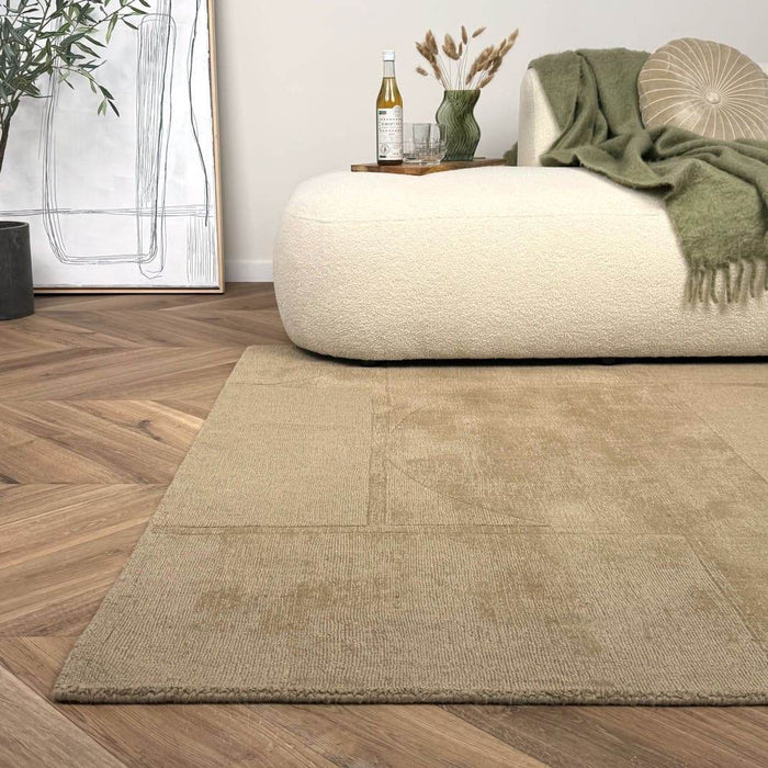Wollen vloerkleed Twig beige|bruin - Interieur05 - 200 x 290 cm