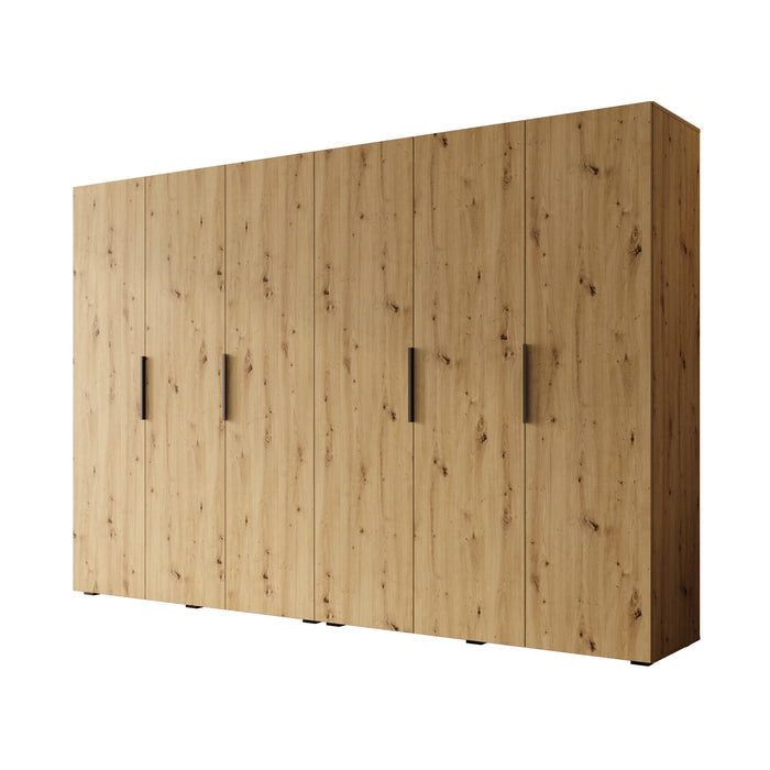 Meubella - Kledingkast Marquesa - Eiken - 300 cm