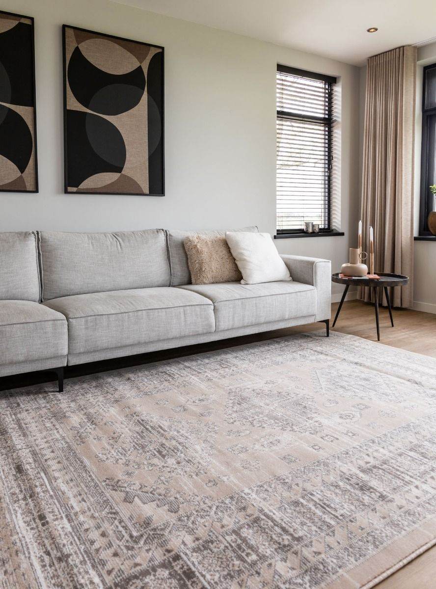Interieur05 Vintage vloerkleed Aila Zand|Beige - 280 x 190 cm