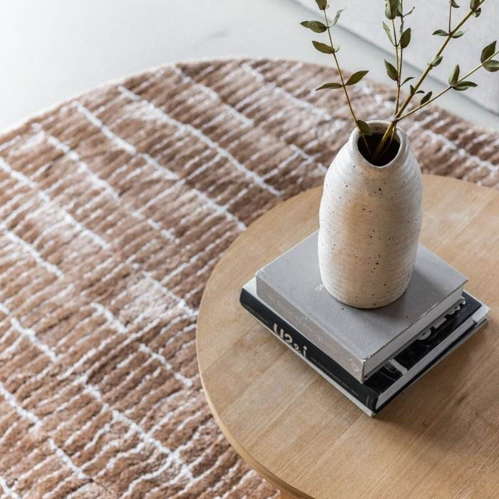 Interieur05 Vloerkleed Rectangle Edge Bruin|Wit - 200 x 290 cm