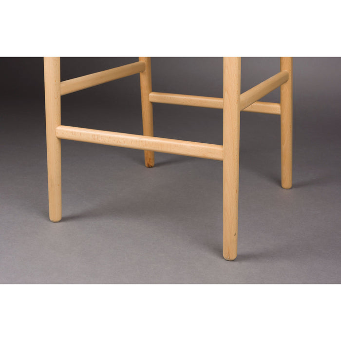 Dutchbone Cecile Counter| Barkruk met Rugleuning 67,50 cm Hout Naturel