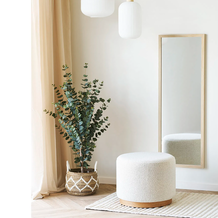 Artichok Dawn Ronde Poef Zand - Ø 50 x 41 cm