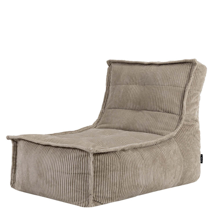 icon Dolce Lounge Zitzak - Ribfluweel - Beige
