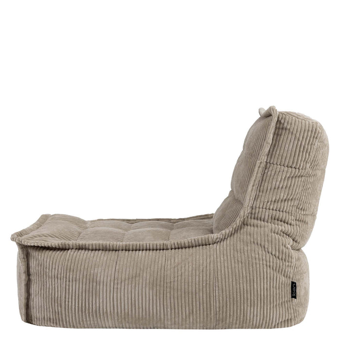 icon Dolce Lounge Zitzak - Ribfluweel - Beige