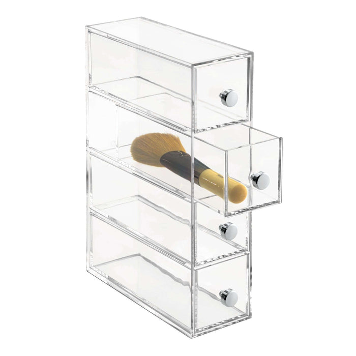 Ladekast, Make-up Organizer, Small, 4 Lades, 6.6 x 17.7 x 25.2 cm, Tra