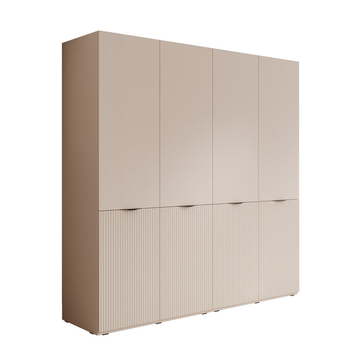 Meubella - Kledingkast Shelton - Beige - 202 cm