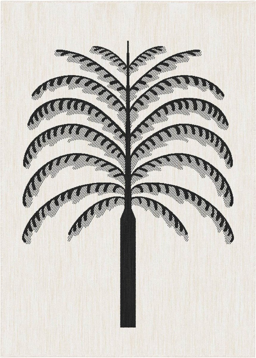 Buitenkleed Breeze zwart|wit - Interieur05 - 160 x 230 cm