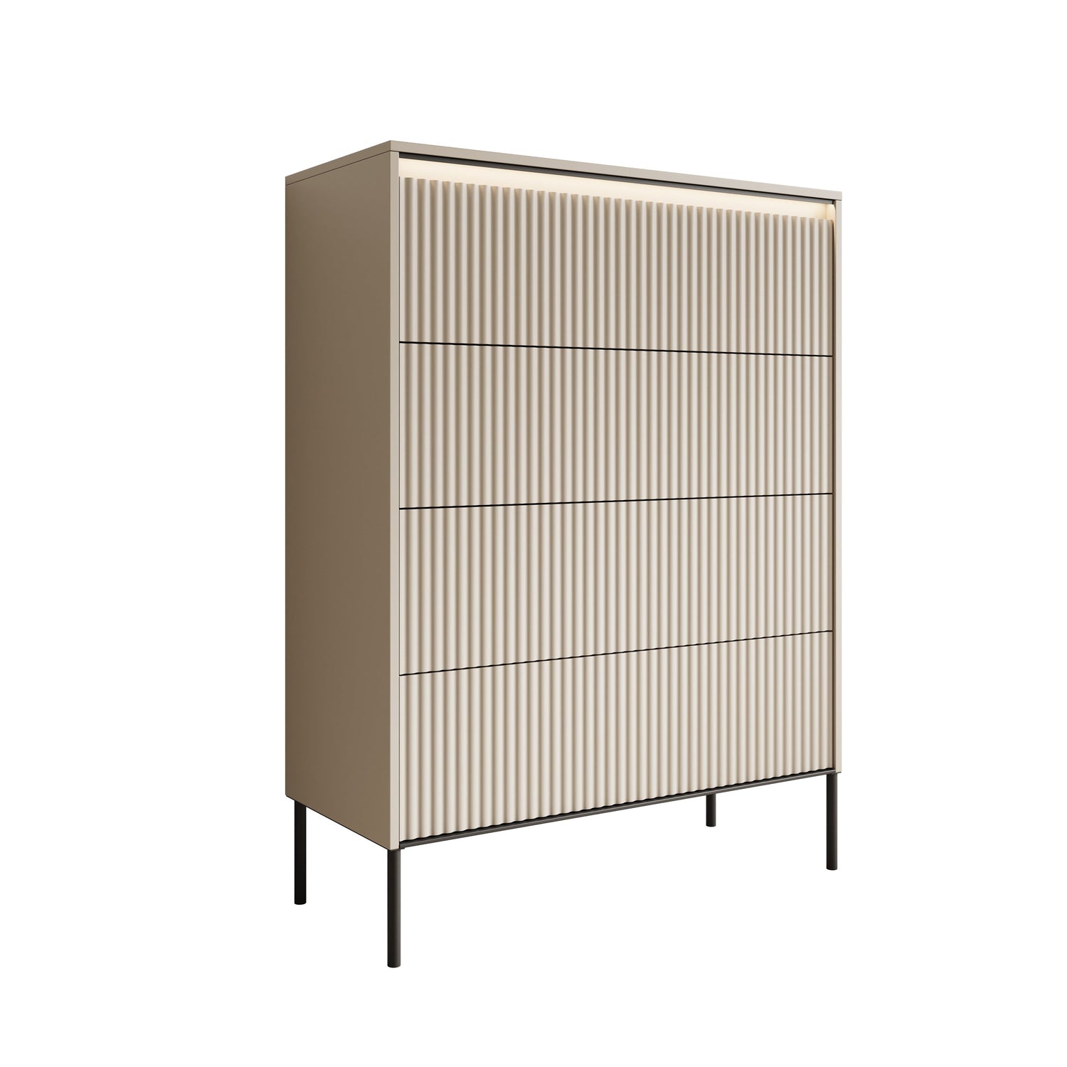 Meubella - Ladekast Timoteo - Beige - 93 cm