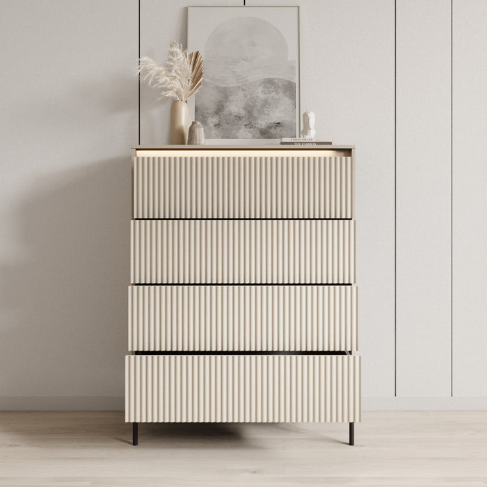 Meubella - Ladekast Timoteo - Beige - 93 cm