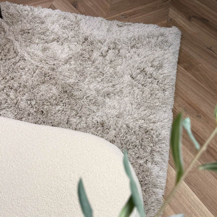 Hoogpolig vloerkleed Nika ivoor|taupe polyester - Interieur05