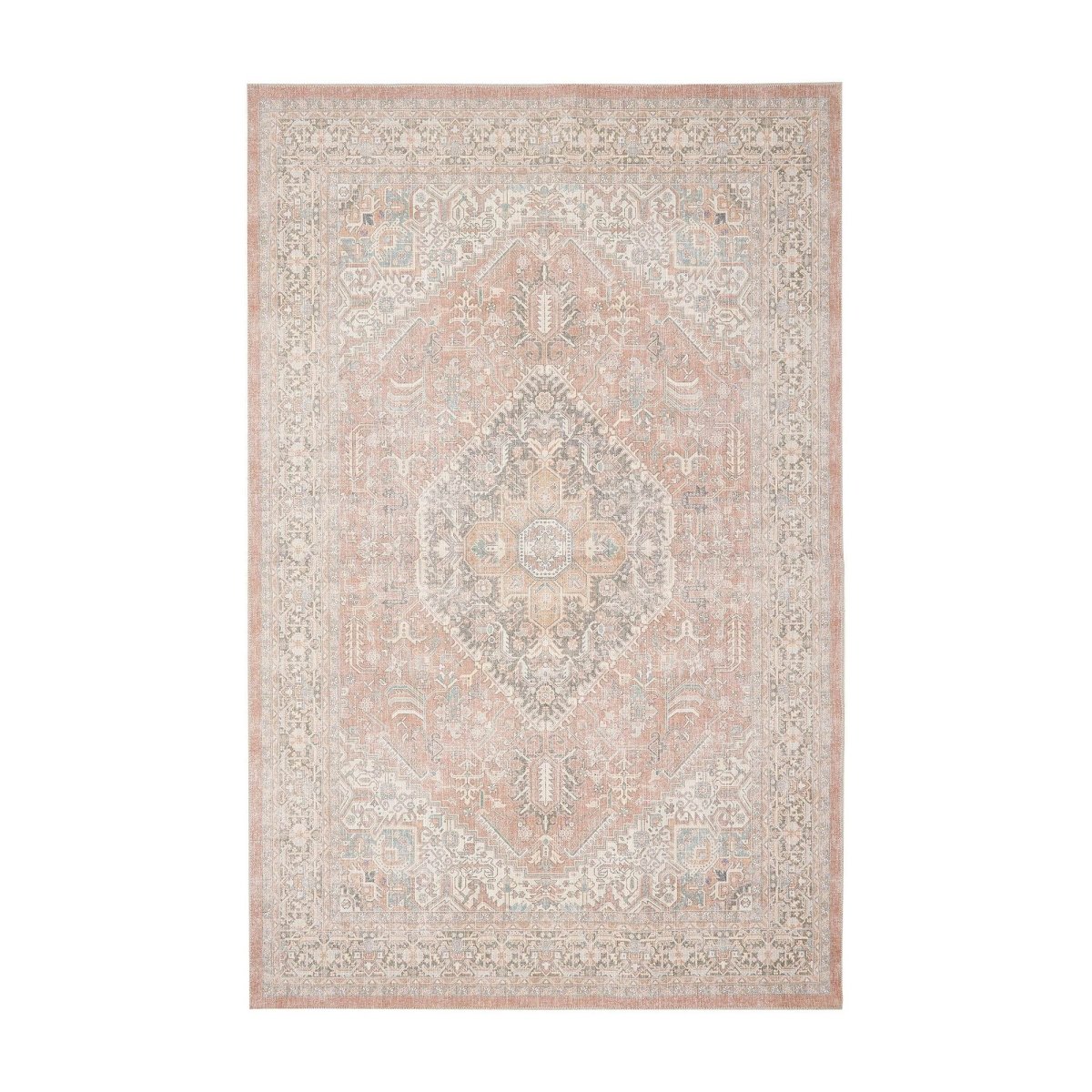 Interieur05 Vintage vloerkleed Ethel Bruin - 330 x 240 cm