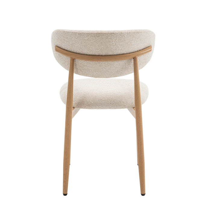 Celia - Eetkamerstoelen Set van 4 - Beige Naturel
