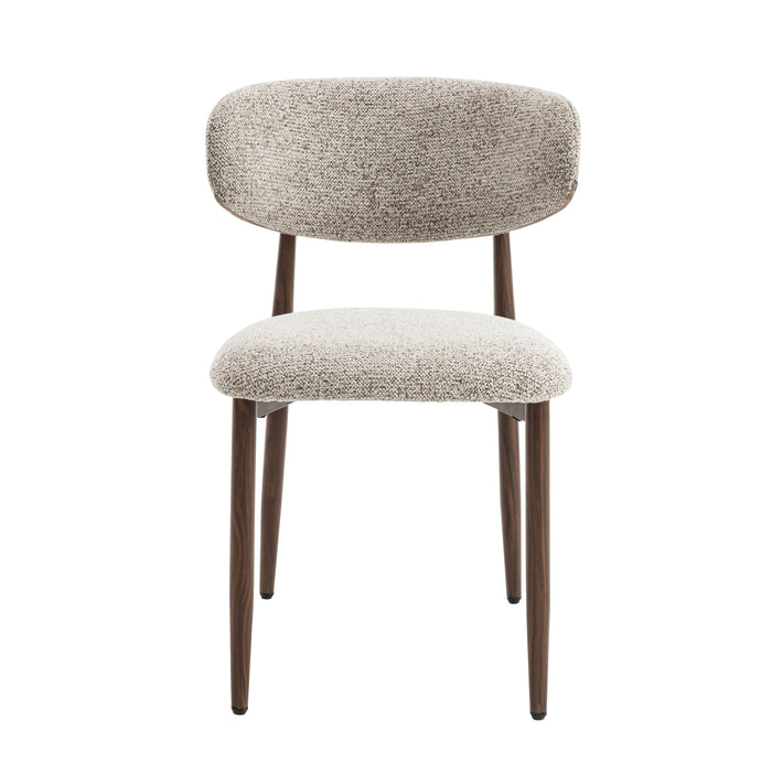 Celia Eetkamerstoelen Set van 2 - Bruin Walnoot Kleur