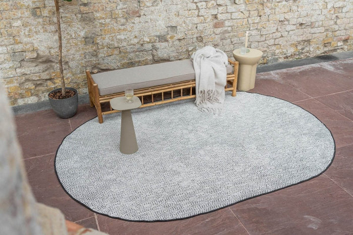Eva Interior Buitenkleed Dahl Ovaal - Zwart - Dubbelzijdig