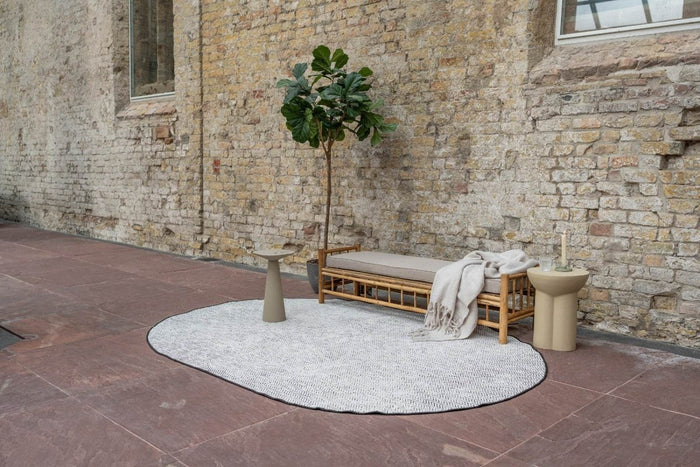 Eva Interior Buitenkleed Dahl Ovaal - Zwart - Dubbelzijdig