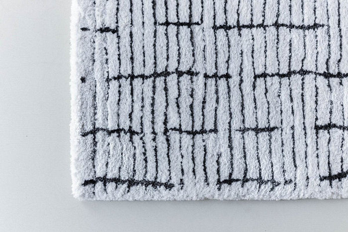 Interieur05 Vloerkleed Rectangle Creme wit|Zwart - 200 x 290 cm