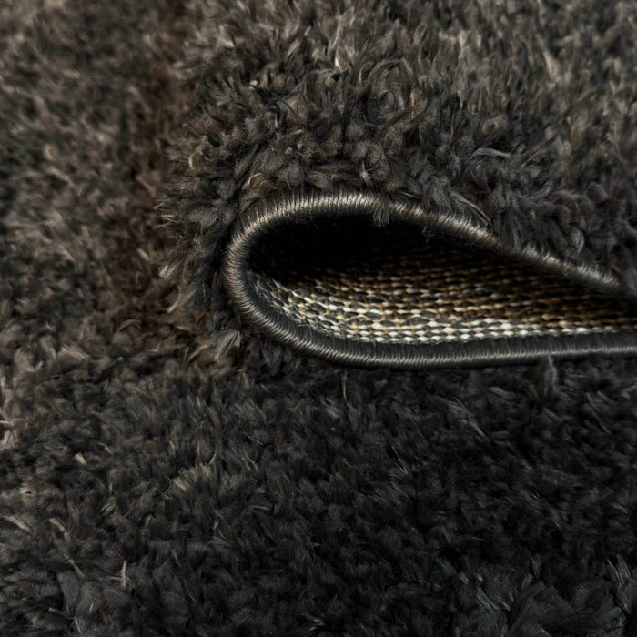 Interieur05 Hoogpolig vloerkleed Fender Antraciet|zwart - 240 x 330 cm