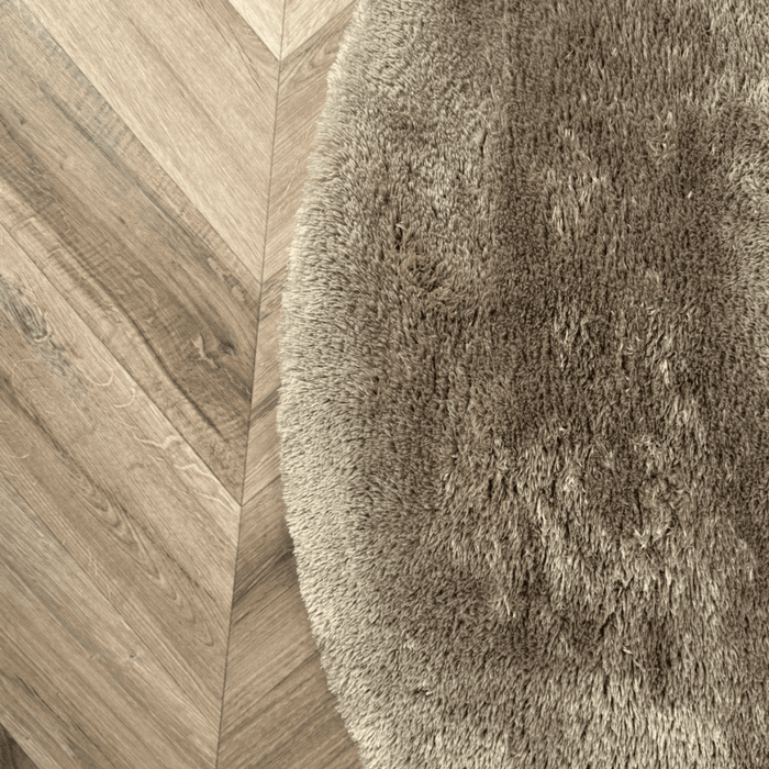 Organisch hoogpolig vloerkleed Odelia bruin|taupe - Interieur05