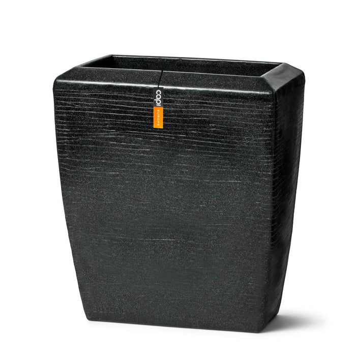Capi Europe - Bak rechthoek hoog Arc Granite - Zwart - 90x35x60