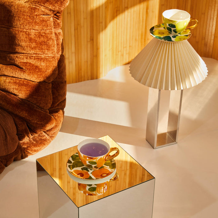 Urban Nature Culture Good Morning Cappuccino / Theekop - Floral Art Limelight - 4 st.