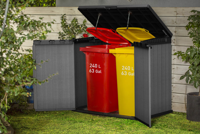 Keter Store It Out Darwin Opbergbox - 1100L - 135x81x118 cm - Grijs