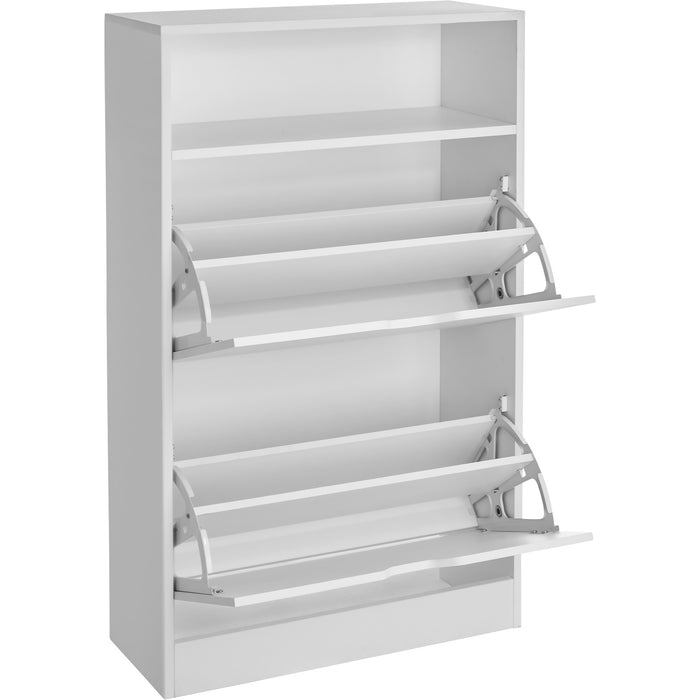 tectake® Schoenenkast Calea met 2 kantelvakken voor 12 paar schoenen