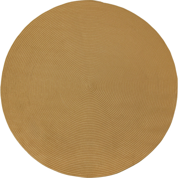 tectake® Geweven vloerkleed Raya in jute-look Ø 160 cm - Bruin