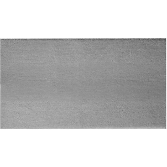 tectake® Kortpolig vloerkleed Soft Zone 80 x 150 cm - Grijs
