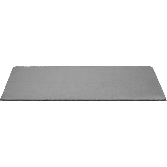 tectake® Kortpolig vloerkleed Soft Zone 80 x 150 cm - Grijs