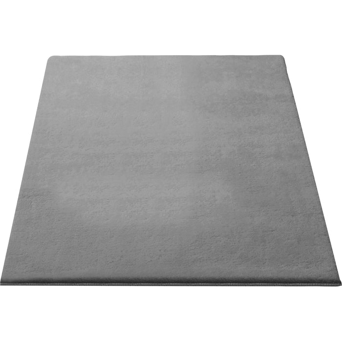 tectake® Kortpolig vloerkleed Soft Zone 80 x 150 cm - Grijs