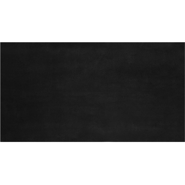 tectake® Kortpolig vloerkleed Soft Zone 80 x 150 cm - Zwart