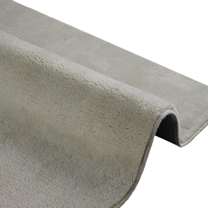 tectake® Kortpolig vloerkleed Soft Zone 140 x 200 cm - Zandkleur