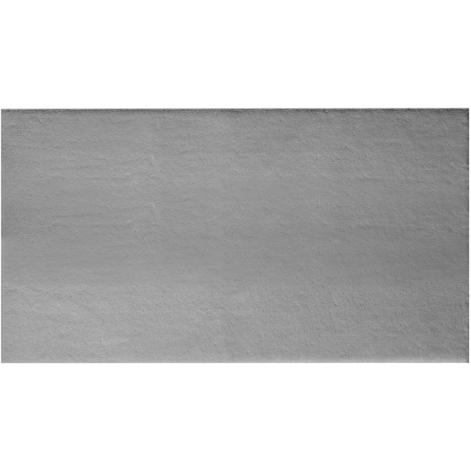 tectake® Kortpolig vloerkleed Soft Zone 60 x 110 cm - Grijs