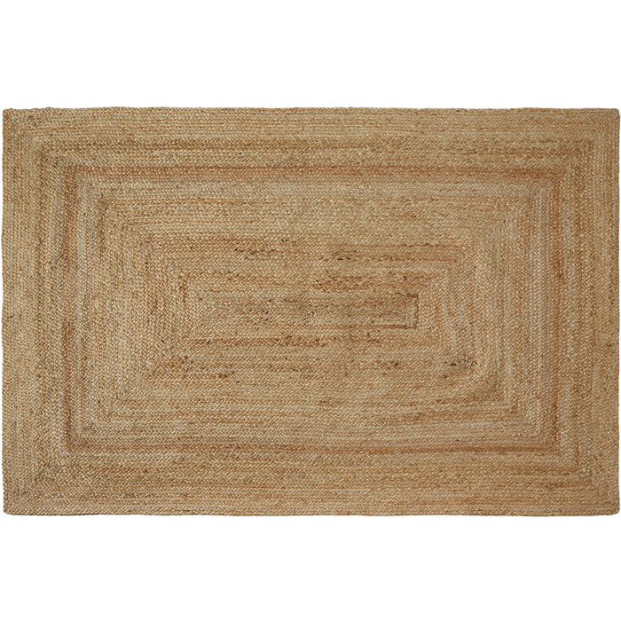 tectake® Handgeweven vloerkleed Glim van jute, boho-stijl 160 x 230 cm