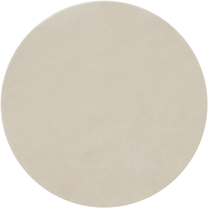 tectake® Kortpolig vloerkleed Soft Zone Ø 120 cm - Beige