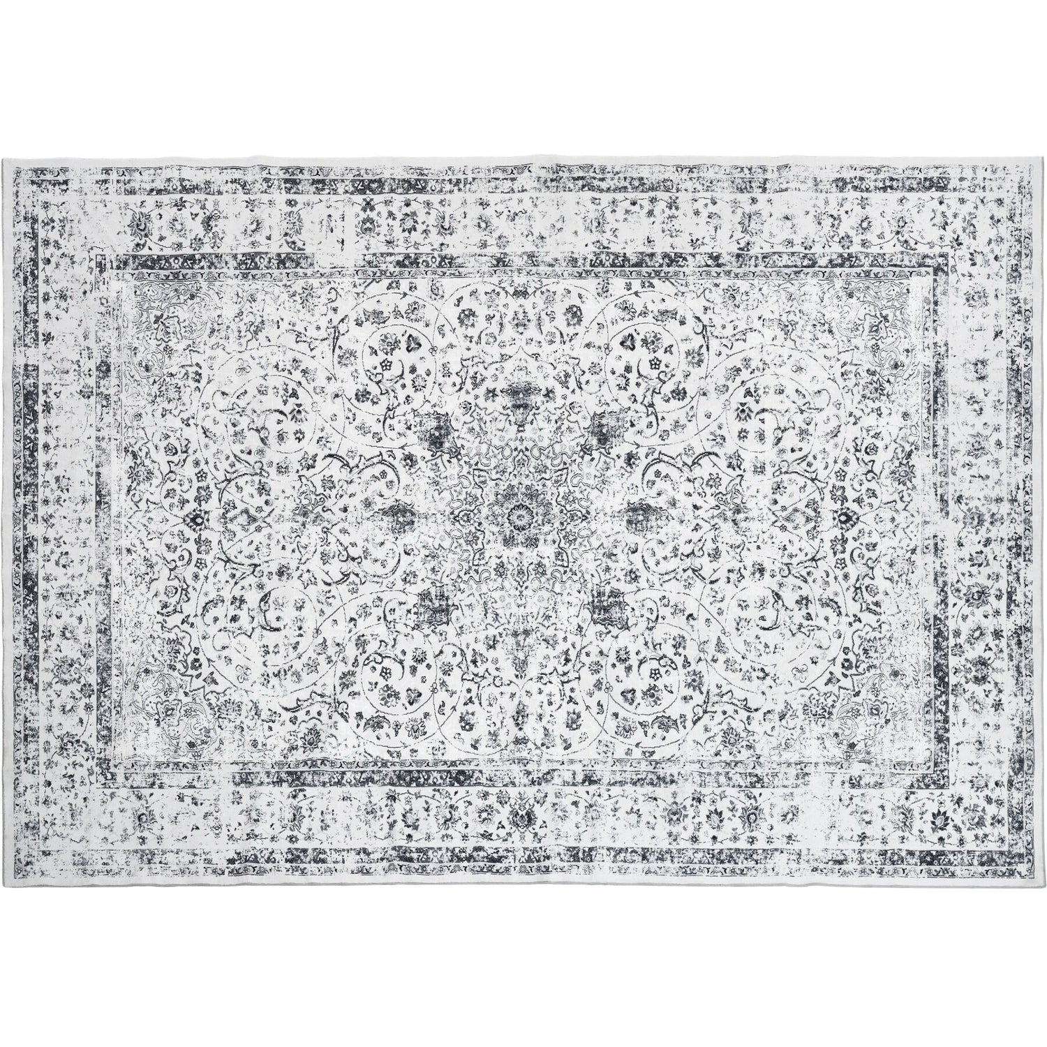 tectake® Vintage design vloerkleed Aliya, laagpolig 240 x 340 cm