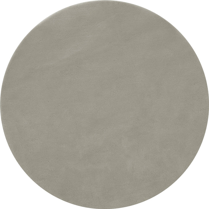 tectake® Kortpolig vloerkleed Soft Zone Ø 120 cm - Zandkleur