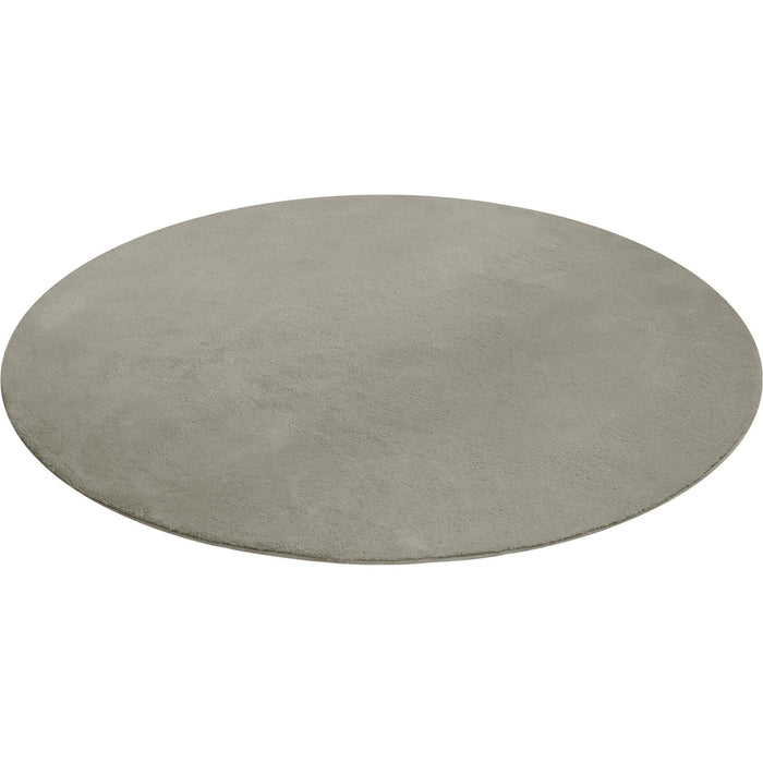 tectake® Kortpolig vloerkleed Soft Zone Ø 120 cm - Zandkleur