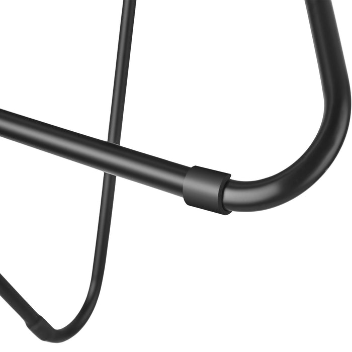 tectake® Loungestoel Centera, gestoffeerd, rond